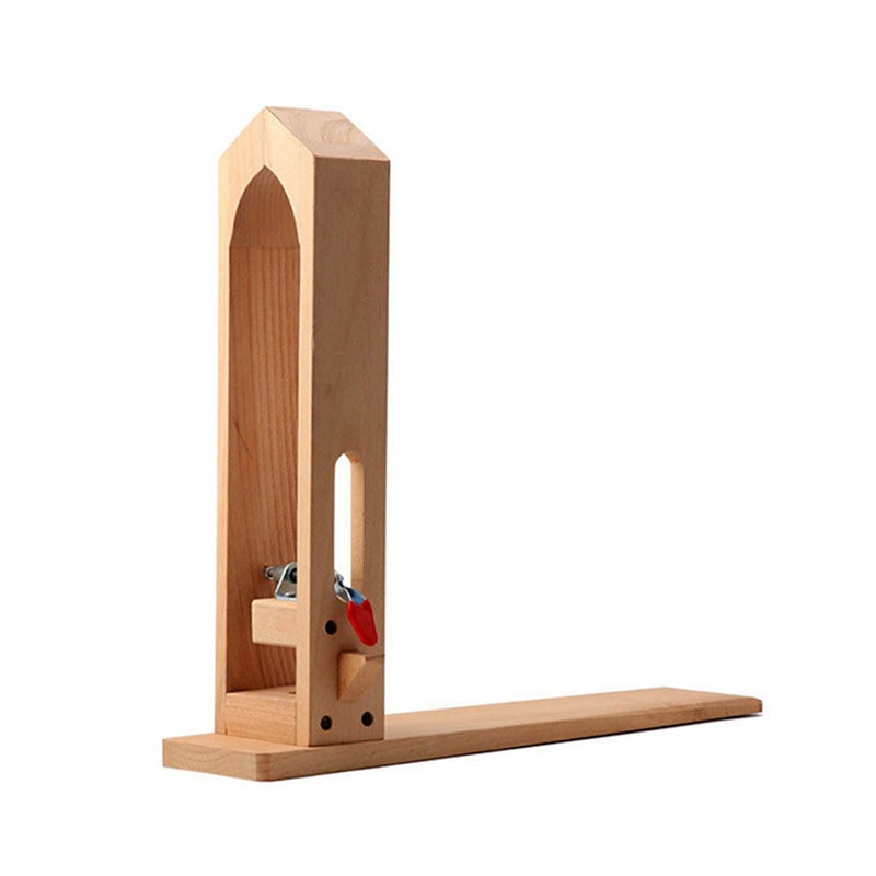 Leather Hand Stitching Fixture Wooden Leather Fix Clamp Leather Sewing Tool DIY Leathercraft Wood Clamp - Image 1