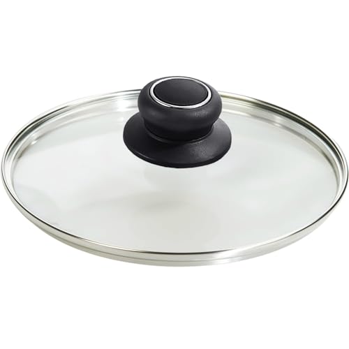 CORYTAO 7 Inch Pot Lid Tempered Glass Pan Lids - Oven Safe Replacement Glass Lid for 7" Frying Pan Wok Pot Skillet, Clear - Image 1