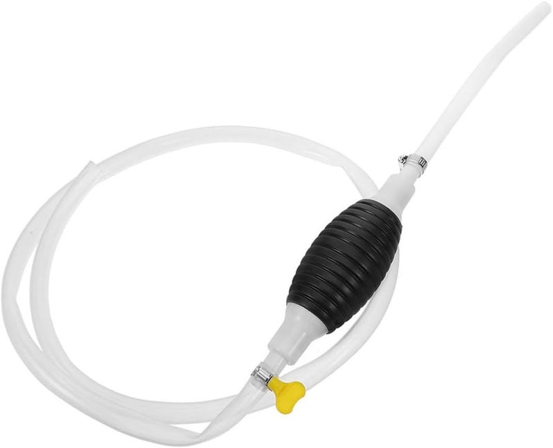 Manual Siphon Pump for Gasoline with 2m Siphon Hose, Hand Transfer Pump for Car Liquid Extraction and Fluid Transfer, Automotive Garage Tool - Image 1