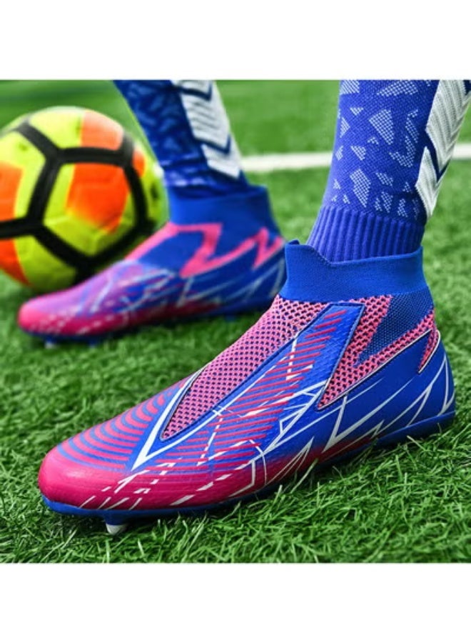 SKT Shiketro High-Top Lace-Free Adult Football Shoes Training Shoes Men's And Women's Outdoor Running Shoes - Image 4