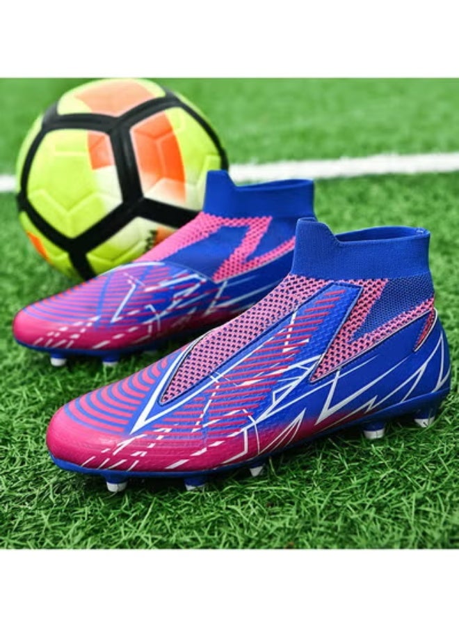 SKT Shiketro High-Top Lace-Free Adult Football Shoes Training Shoes Men's And Women's Outdoor Running Shoes - Image 3