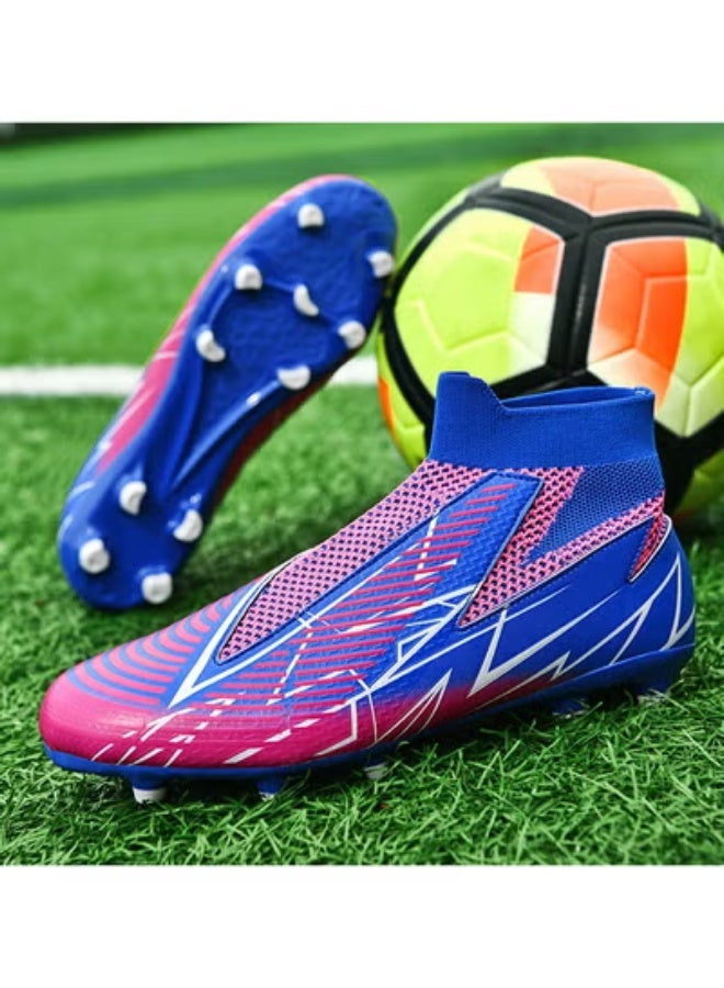 SKT Shiketro High-Top Lace-Free Adult Football Shoes Training Shoes Men's And Women's Outdoor Running Shoes - Image 2