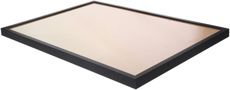 إطار صور من الألمنيوم ABOOFAN A4 بحافة ضيقة، سعر 21x29.7 سم، للتثبيت على الحائط أو على الطاولة، لون أسود - Image 1