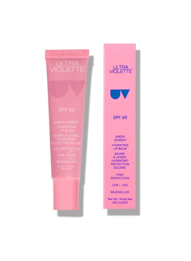 ULTRA VIOLETTE Sheen Screen Hydrating Lip Balm SPF 50 Bejewelled 15g - Image 1