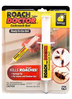 Roach Doctor Doctor Roach Pest Control Cockroach Gel Bait Syringe Tip Indoor Outdoor Use  - Image 2