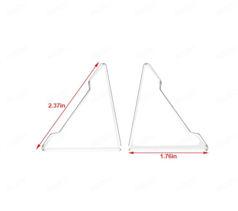 MIZZEO Silicone Car Door Corner Cover Bumper (Pack of 4, Transparent, TRD) Crash Scratch Protector Compatible with Maruti Suzuki Ciaz (Type-I) 2014-2018 - Image 3