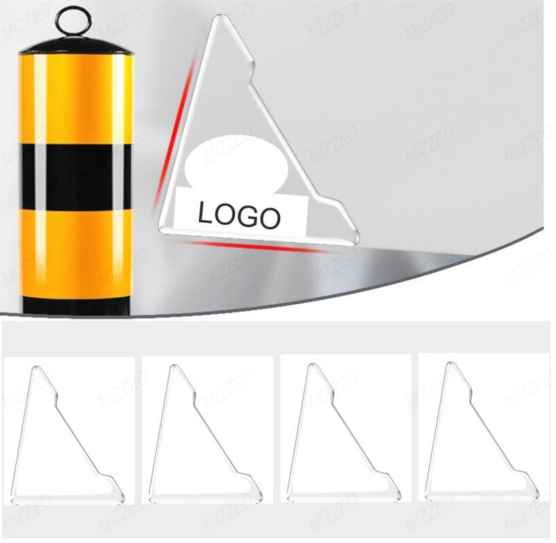 MIZZEO Silicone Car Door Corner Cover Bumper (Pack of 4, Transparent, TRD) Crash Scratch Protector Compatible with Maruti Suzuki Ciaz (Type-I) 2014-2018 - Image 1