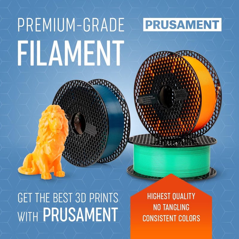 Prusament 3D Printer Premium Filament PETG Jet Black 1.75mm - 1kg Spool - High Precision Â±0.02 mm - Low Stringing - Strong Layer Bond - No Tangling - Ideal for Beginners & Professionals - Image 5