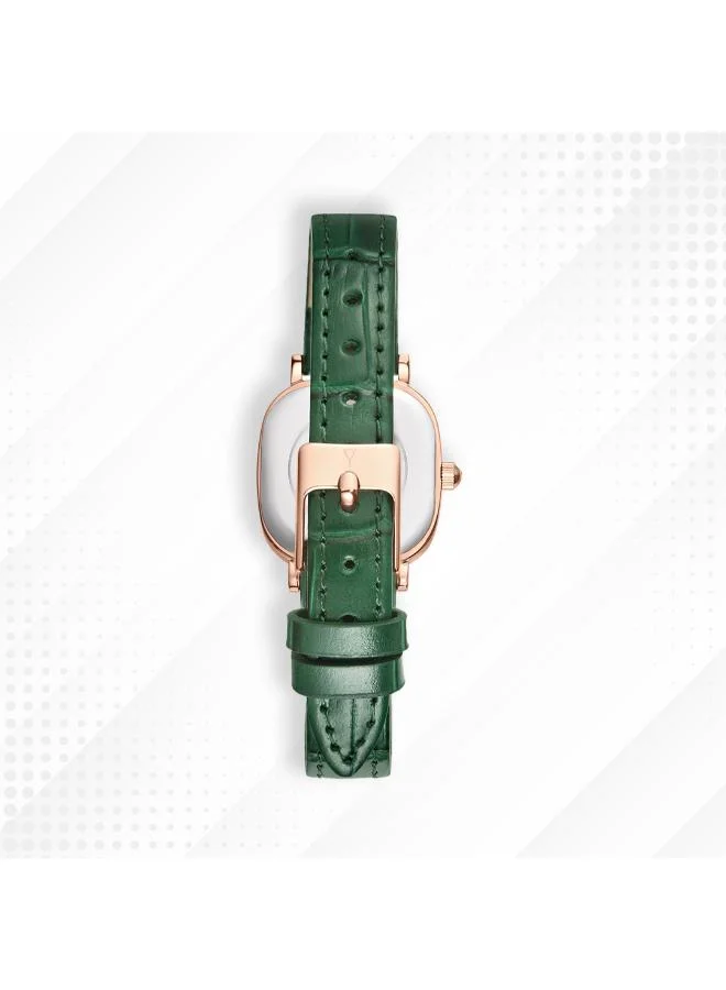 ECSTACY White Women's Genuine leather Analog Watch E25510-RLHW - 23 mm for Women | Best Price UAE