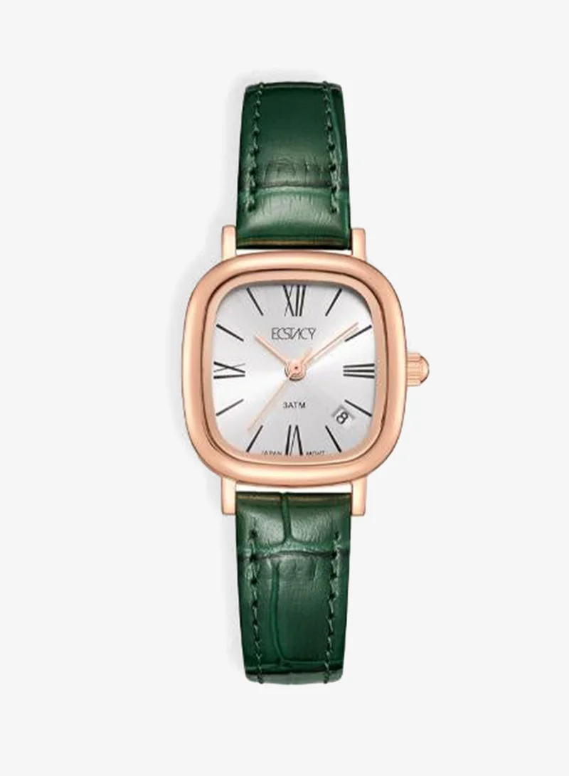 Ecstacy White Women's Genuine leather Analog Watch E25510-RLHW - 23 mm for Women | Best Price UAE