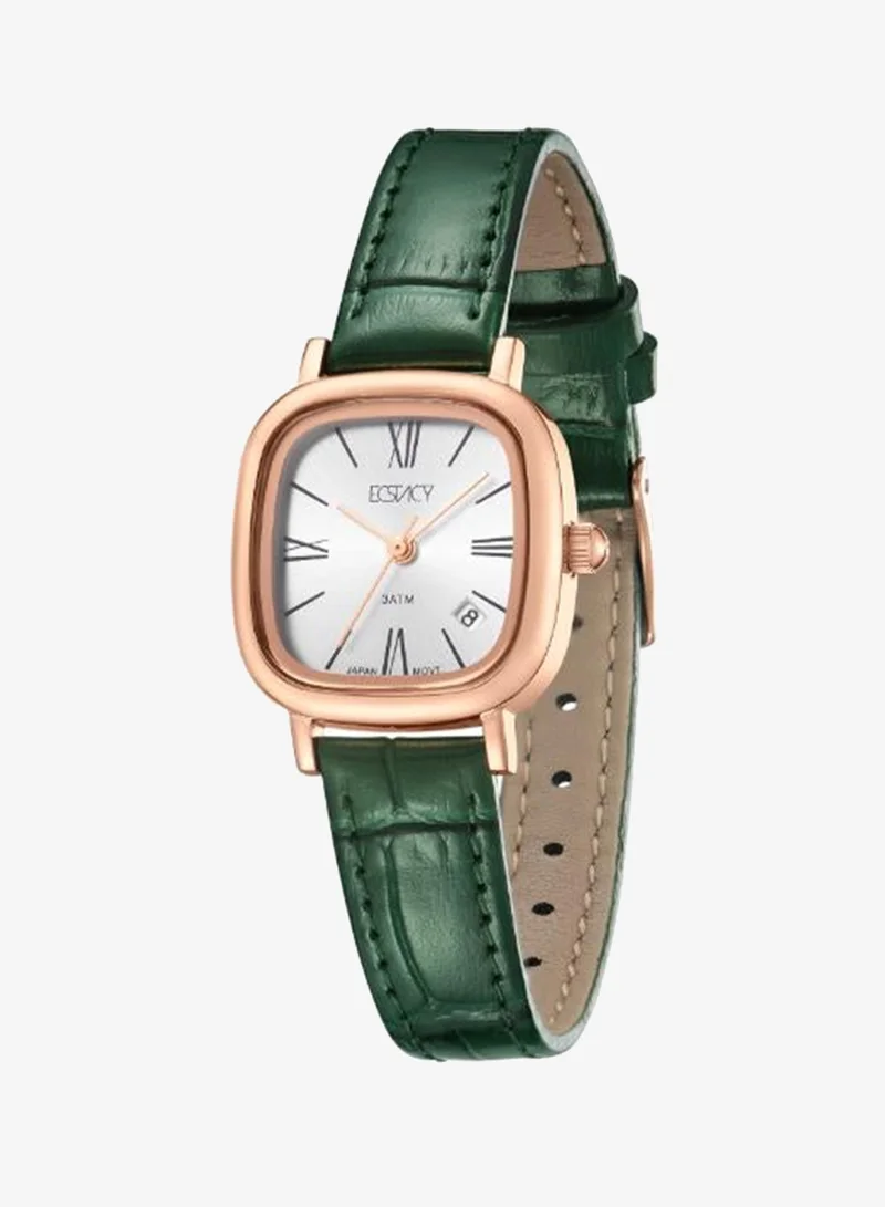 Ecstacy White Women's Genuine leather Analog Watch E25510-RLHW - 23 mm for Women | Best Price UAE