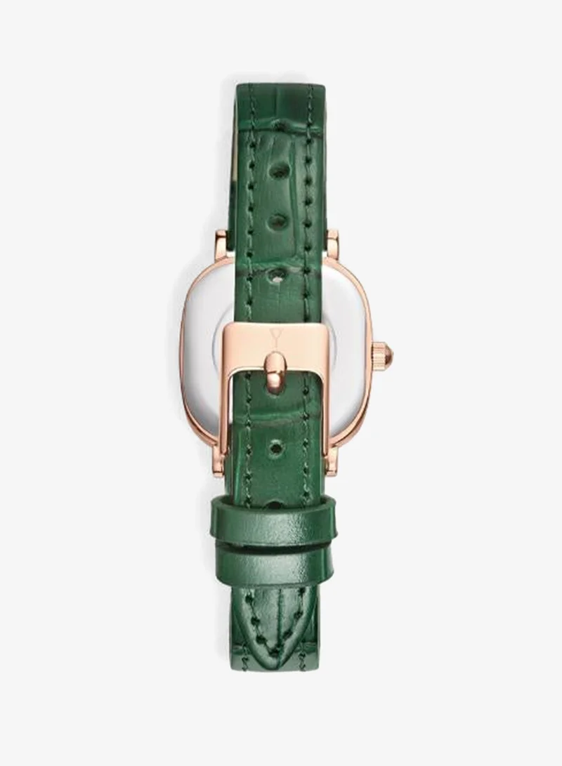 Ecstacy White Women's Genuine leather Analog Watch E25510-RLHW - 23 mm for Women | Best Price UAE