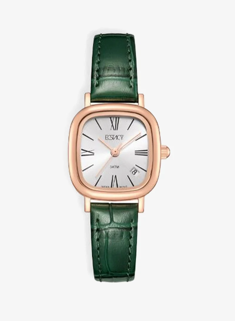 Ecstacy White Women's Genuine leather Analog Watch E25510-RLHW - 23 mm for Women | Best Price UAE