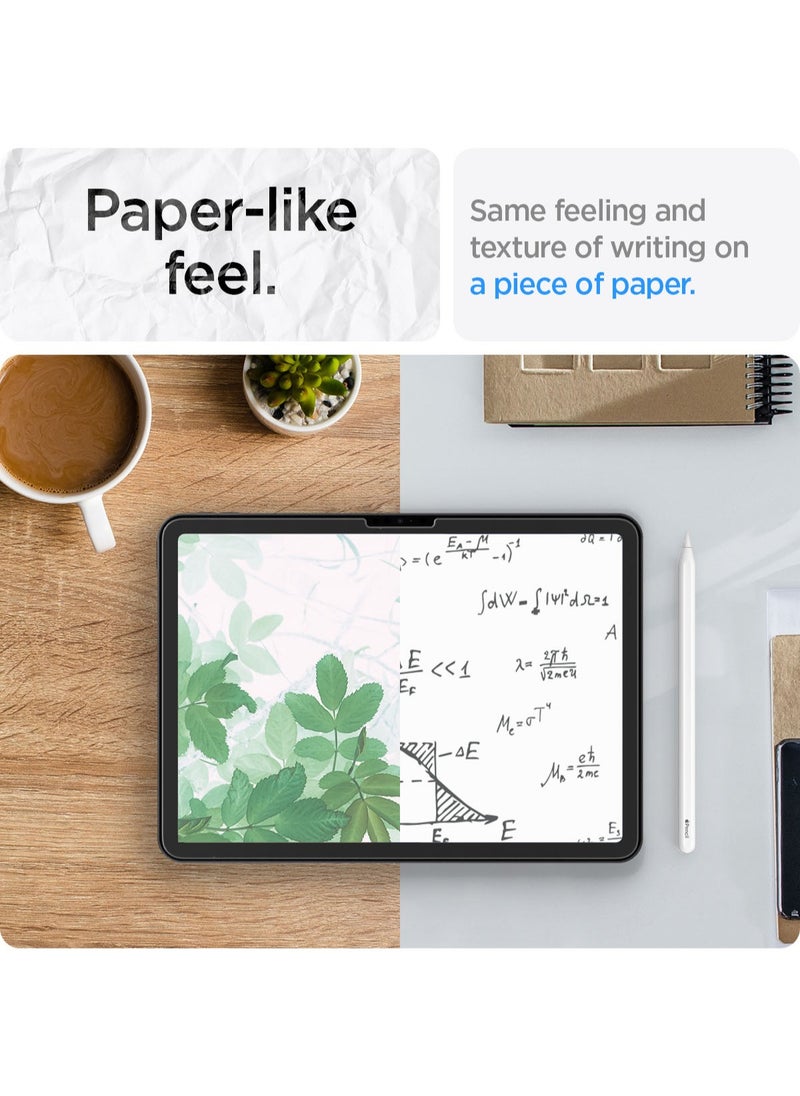 Spigen GLASTR EZ Fit Paper Touch for iPad AIR 11 inch M2 (2024) Screen Protector Premium PaperTouch Tempered Glass with Auto Align Technology - Case Friendly  - Image 4