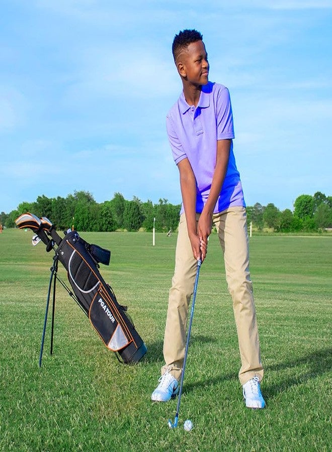 Golfgen PGA Tour By Golfgen Putter; Junior Golf Club for Player Height Over 5’2”; Graphite Shaft, Perimeter Weighted Head, Rubber Grip; Officially Licensed PGA Tour Product; Putter for Juniors - Image 5