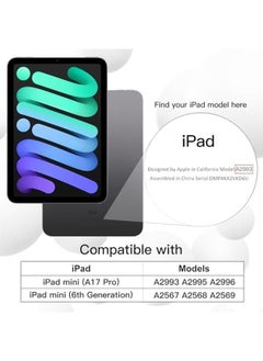 Jetech Case For iPad Mini (A17 Pro 2024 Model 7Th Generation) Mini 6 (2021 Model 6Th Generation) Slim Tablet Cover With Soft Tpu Back Auto Wake Sleep (Black)  - Image 2