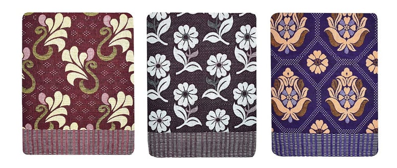 Beyond 100% Cotton 300 TC Traditional Chennimalai Blanket - (60" X 90"_Blanket_B34_Multicolor) Combo Pack of 3 - Image 1