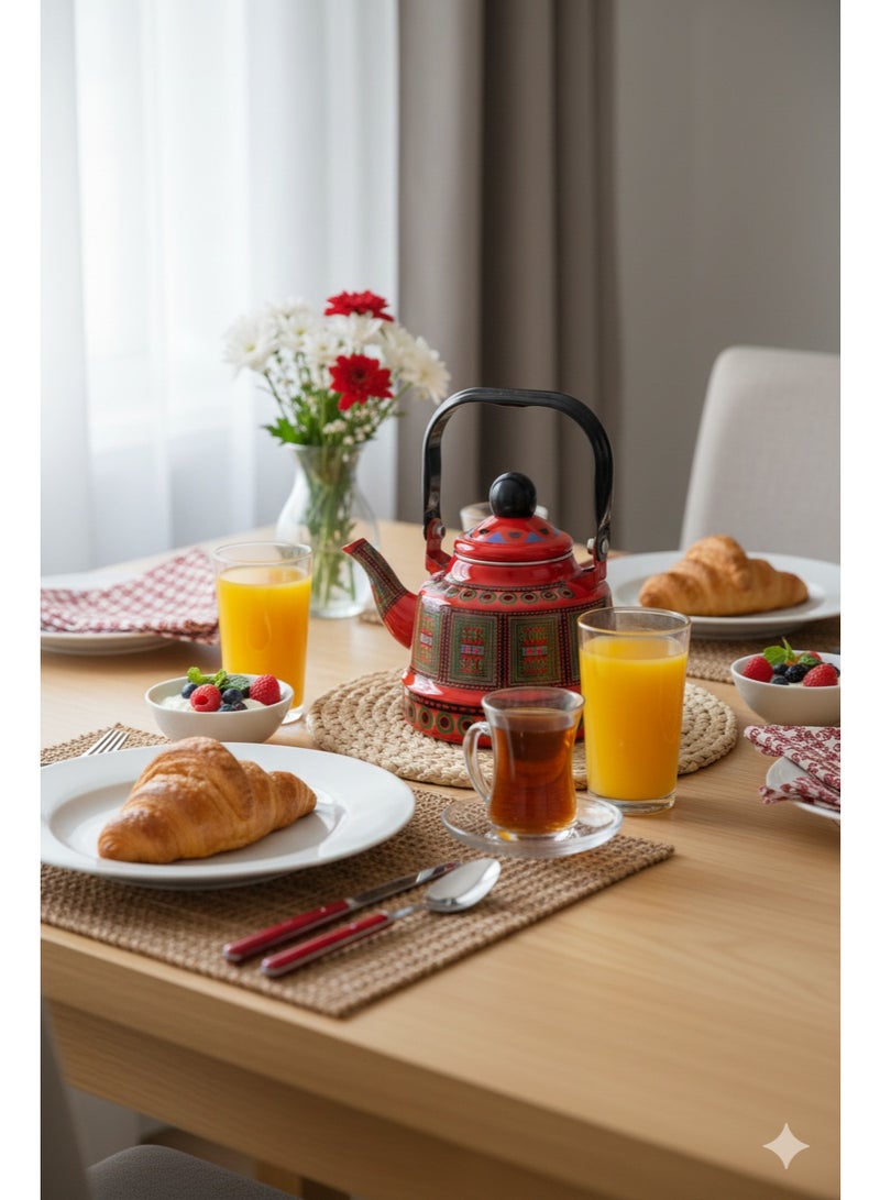 Tea and milk jug, with an elegant touch.