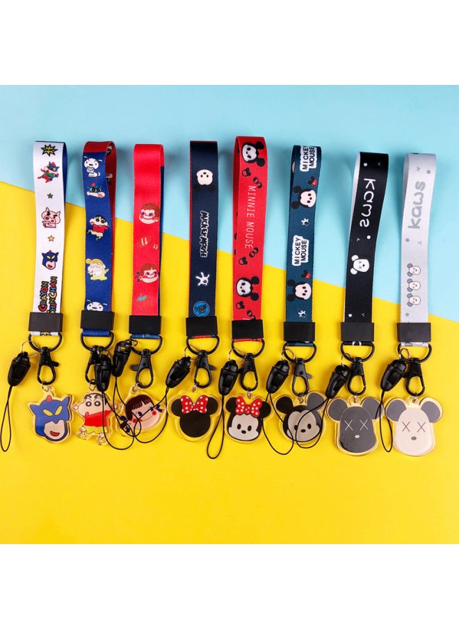 Generic - Mobile Phone Lanyard Short Fabric Widened Women's Mobile Phone Case Wrist Rope Pendant Hanging Chain Bracelet Pendant Cute-Specifications Support Image Upload:Many Animals. - Image 1