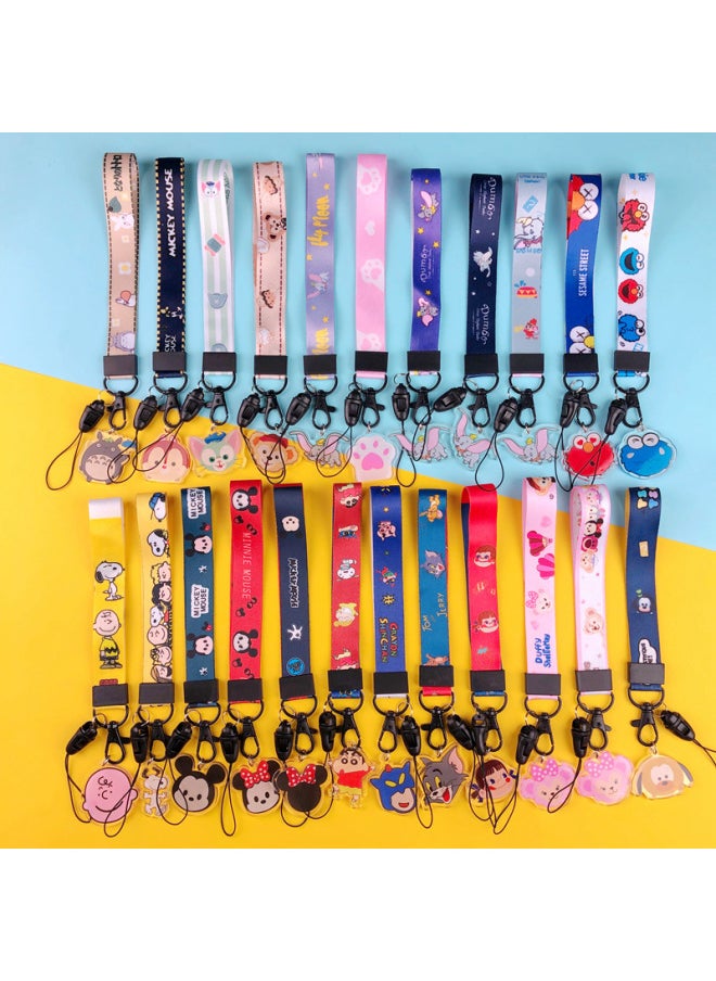 Generic - Mobile Phone Lanyard Short Fabric Widened Women's Mobile Phone Case Wrist Rope Pendant Hanging Chain Bracelet Pendant Cute-Specifications Support Image Upload:Many Animals. - Image 1