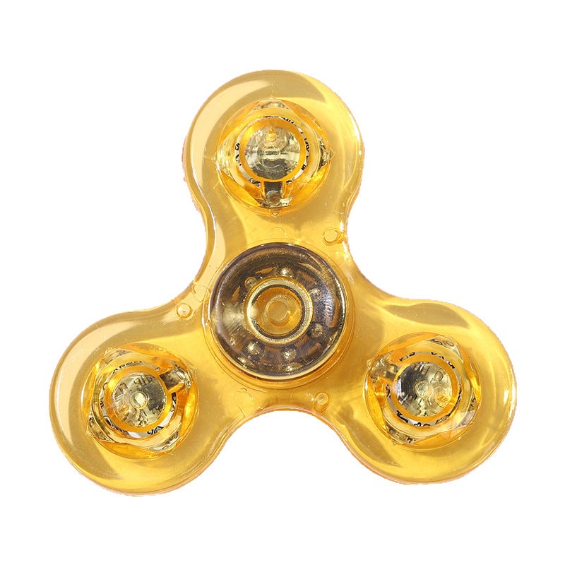 Crystal LED Light-Up Fidget Spinner - Eco-Friendly PC Material Stress Relief Toy - Image 5