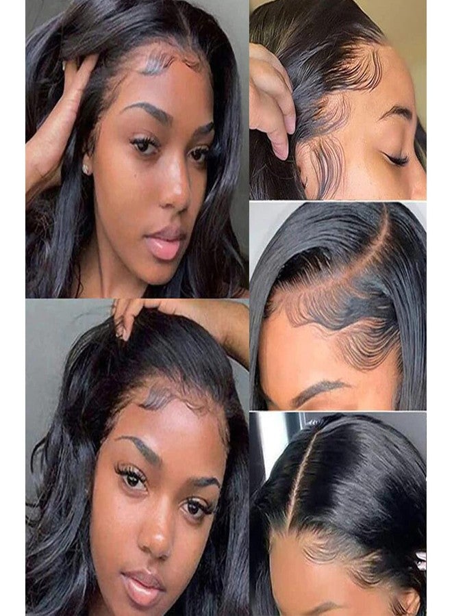 Voloria 2Pcs/Pair HD Swiss Lace Pre Plucked Hairline Baby Hair Wigs Stripes Brazilian Human Virgin Hair Edge Reusable More Natural Color Full Lace Front Wigs for Women - Image 3