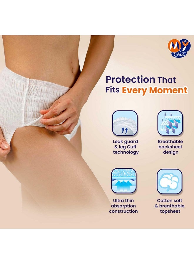 MYAID Unisex Easy Adult Diaper Large Size Tape Style with Higher Absorption & Longer Comfort - L Size (10 Pc) Pack of 1 for Secure Fit and All-Day Protection - Image 5