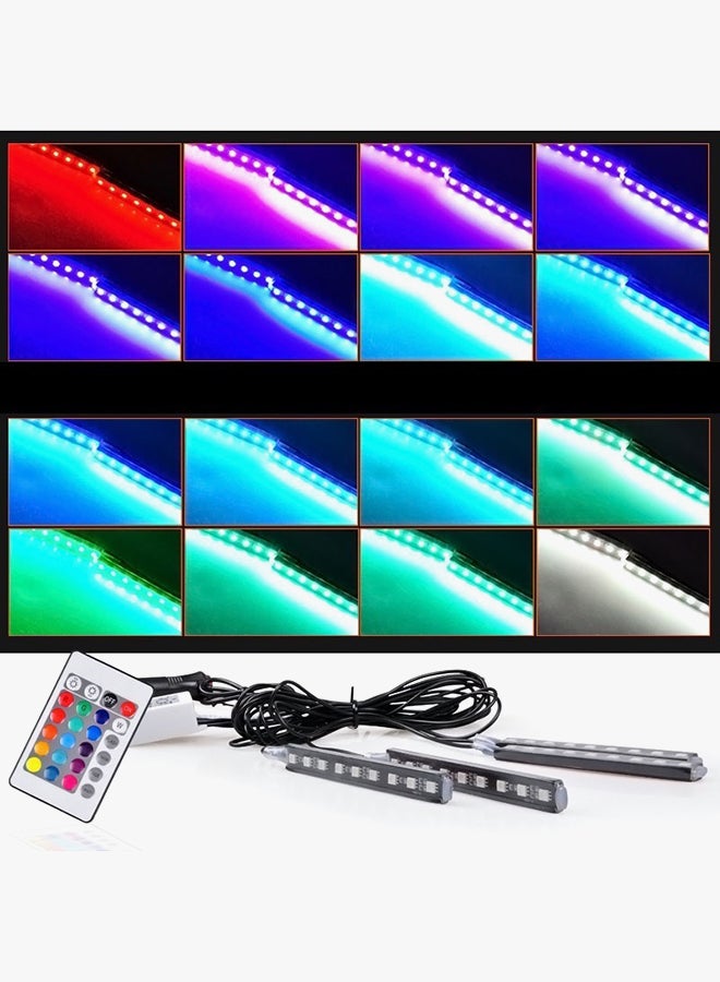 CYTHERIA 4-Piece Remote Control LED Neon Interior Strip Light - Image 3