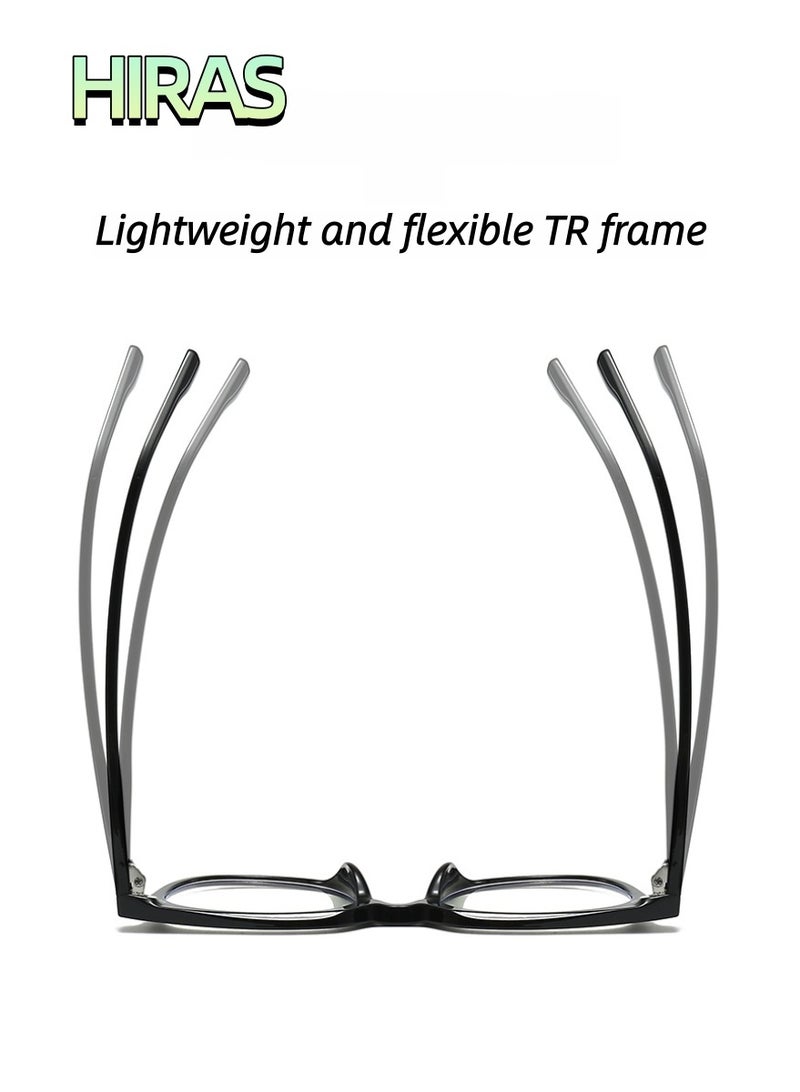 حِرَاس نظارات شمسية مغناطيسية 4 في 1 للرجال والنساء - عدسات قطبية مضادة للوهج + حماية من الضوء الأزرق - مثالية للقيادة النهارية والليلية مع UV400 (عدسات قابلة للتبديل) - Image 2