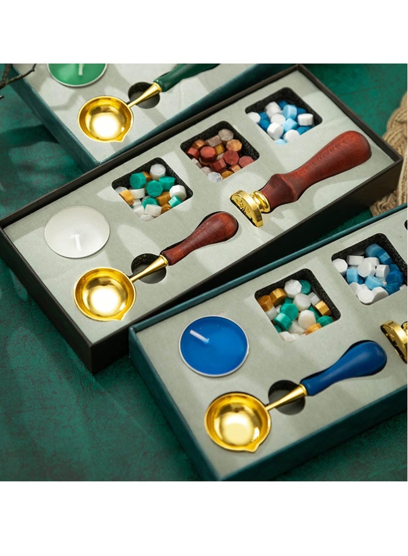 general Vintage Wax Seal Set Brass Stamp Head For Sealing Letter Envelope DIY Scrapbooking Journaling Wedding Invitation wax seal stamp for wedding vintage wax seal stamp kit with gift box wax seal head - Image 2