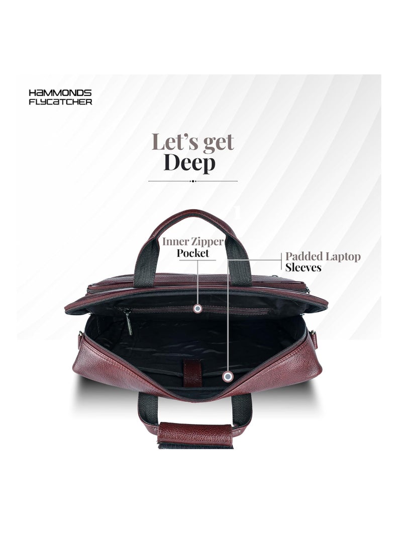 HAMMONDS FLYCATCHER Original Leather Laptop Bag | LB119 | PJBT  - Image 4