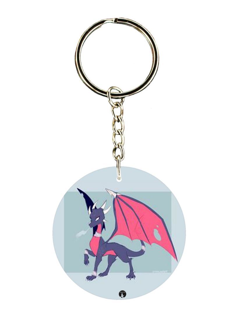 Double Sided Spyro Printed Keychain