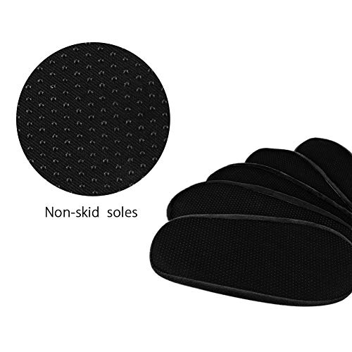 LAKE OF FIRE 5-Pair Reusable Shoe Covers, Non-Slip, Washable, and Thickened Boot Covers for Floor and Carpet Protection(5 Black) - Image 4