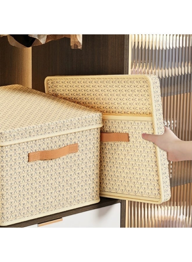 Living Extra Large Fabric Storage Box, 92x45x45 cm, Wide Top Opening with Side Handles - Image 4