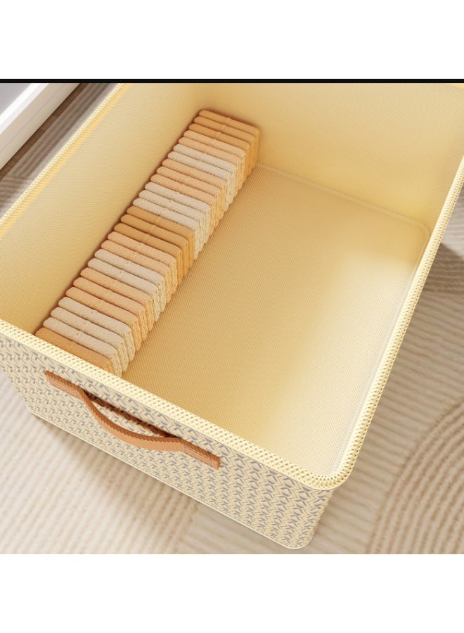 Living Extra Large Fabric Storage Box, 92x45x45 cm, Wide Top Opening with Side Handles - Image 3