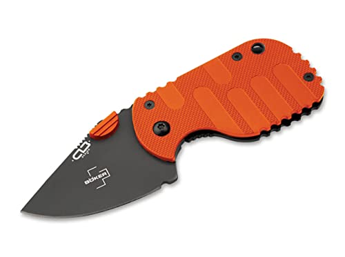 Boker Plus Subcom 20169 D2 Steel Blade with Milled Zytel Handle Designed by Chad Los Banos  01BO525 Orange