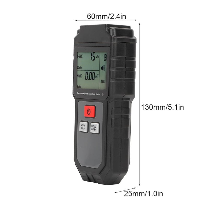 Geiger Counter, Professional Nuclear Radiation Detector with Electromagnetic Field X ray Tester and LCD Data Display for Safety Monitoring - Image 4