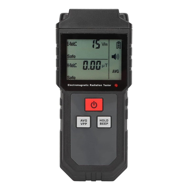 Geiger Counter, Professional Nuclear Radiation Detector with Electromagnetic Field X ray Tester and LCD Data Display for Safety Monitoring - Image 1