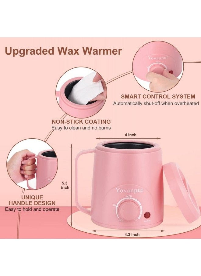 Yovanpur Waxing Kit For Women Yovanpur Mini Waxing Kit Wax Warmer For Hair Removal Portable Hard Wax Kit With 14Oz Hard Wax Beads Brazilian Bikini Wax Kit For Face Armpit Eyebrow At Home  - Image 3