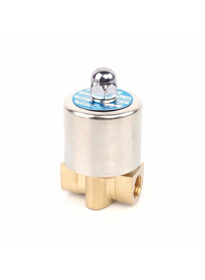 Sns AC110V 1/4" NPT High Temperature Brass Electric Solenoid Valve Normally Closed Water,Air,Diesel 2WG025-N08 - Image 3