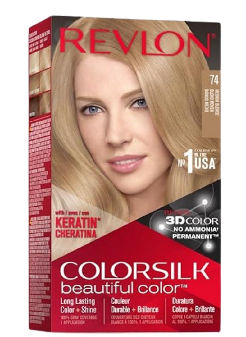 Revlon - Revlon Color Silk -Medium Blonde 74 - Image 1