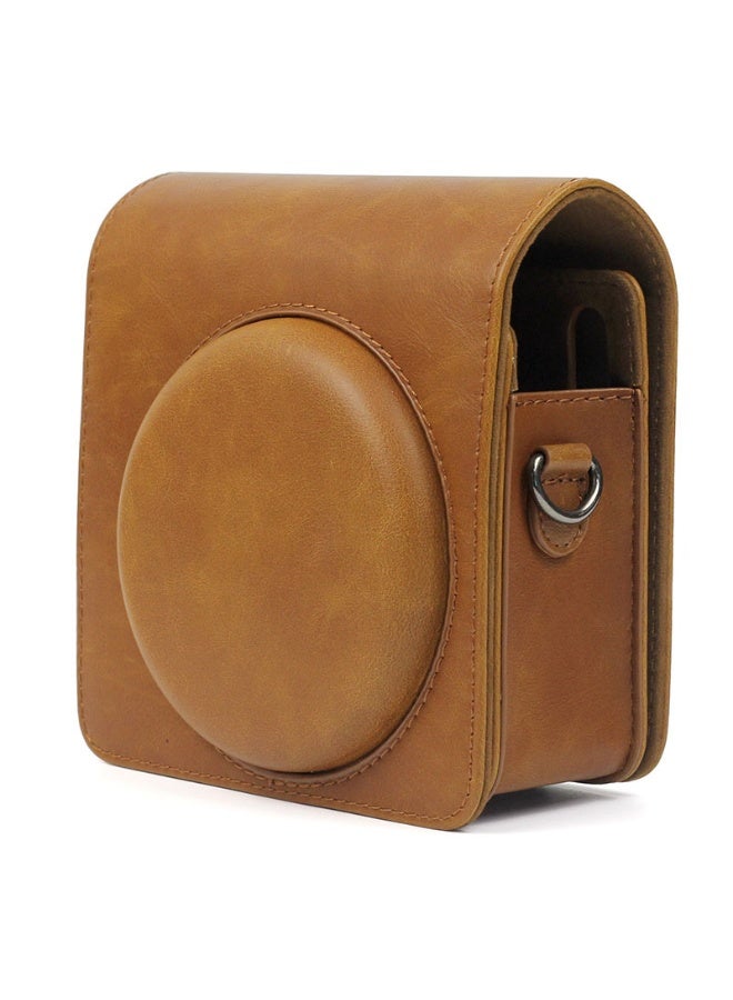 Suitable for Fuji Polaroid Instax SQ6 special brown storage and protection bag - fashionable and portable camera bag, with protective design and perfect fit  - Image 1