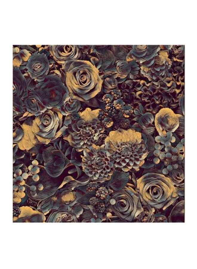 RYN Flowers MDF Wall Art Multicolour 30x0.5x30cm - Image 1