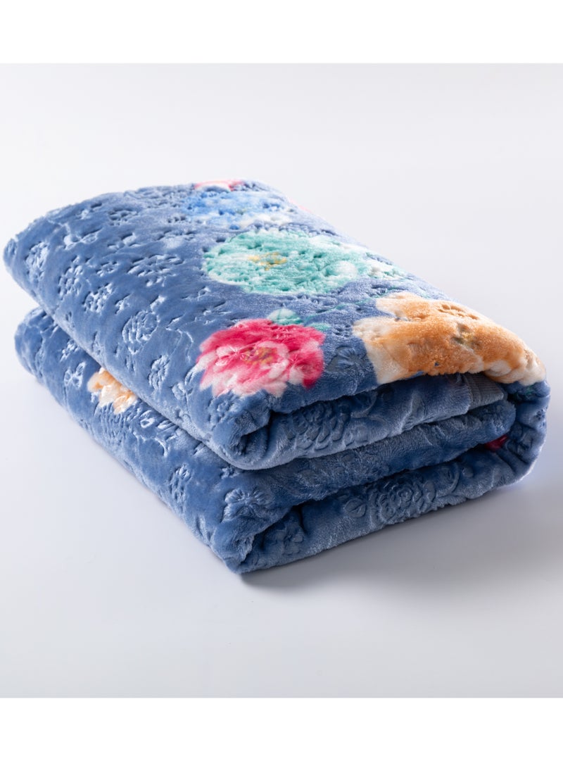 ستارجولد بطانية غائمة فاخرة بطبقة واحدة مصنوعة من خيوط البوليستر المغزول بنسبة 100%، تم الحصول عليها من البوليستر البكر وهو مناسب للشتاء وموسم الأمطار 155 × 210 سم 5.5 رطل - Image 2