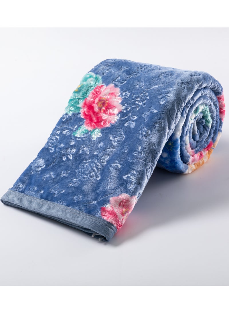 ستارجولد بطانية غائمة فاخرة بطبقة واحدة مصنوعة من خيوط البوليستر المغزول بنسبة 100%، تم الحصول عليها من البوليستر البكر وهو مناسب للشتاء وموسم الأمطار 155 × 210 سم 5.5 رطل - Image 3