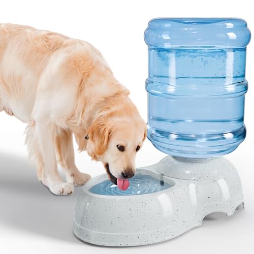 Kenond Water Dispenser Station for Large Dogs,3 Gallon/11L Gravity Automatic Feeder, Dog Water Bowl Dispenser,Large Size Dog Drinking Fountain - Image 1