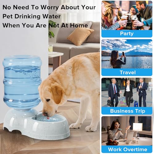 Kenond Water Dispenser Station for Large Dogs,3 Gallon/11L Gravity Automatic Feeder, Dog Water Bowl Dispenser,Large Size Dog Drinking Fountain - Image 4