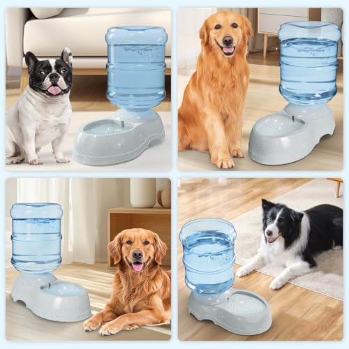 Kenond Water Dispenser Station for Large Dogs,3 Gallon/11L Gravity Automatic Feeder, Dog Water Bowl Dispenser,Large Size Dog Drinking Fountain - Image 3