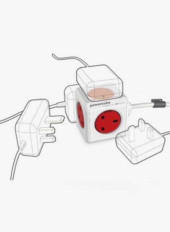 NIBEMINENT PowerCube Extended Power Adapter Red - Image 4