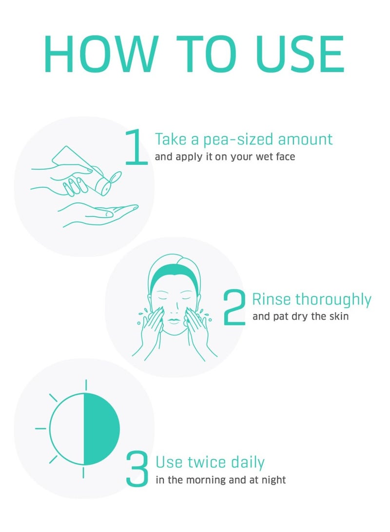 Dermafique Absolute Detox Facial Cleanser – 100ml, with Bio-Active Cellulose Beads, Face Wash Enriched with Vitamin E & Pomegranate Extracts | Soap, Paraben & Alcohol Free | Dermatologist Tested Face Cleanser - Image 4